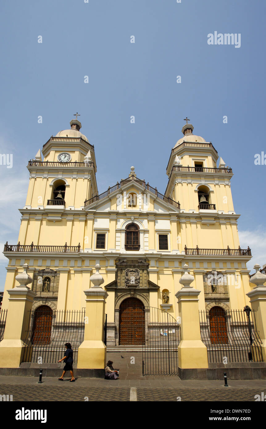 St. Peter's Church,Iglesia de San Pedro, Lima, Peru Stock Photo
