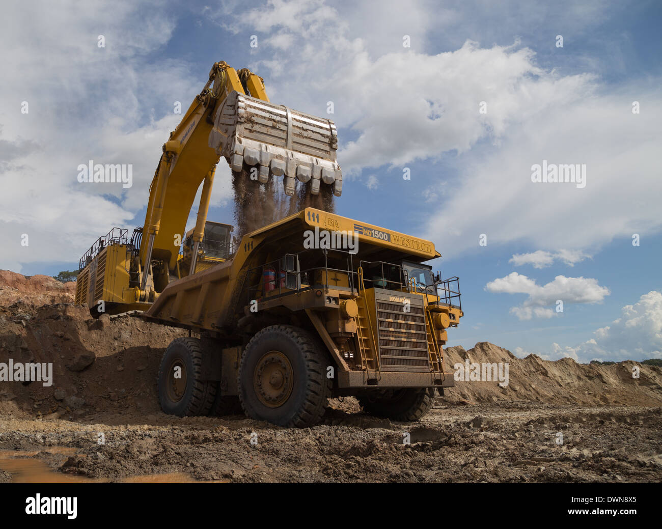 Komatsu excavator stock photography images Alamy