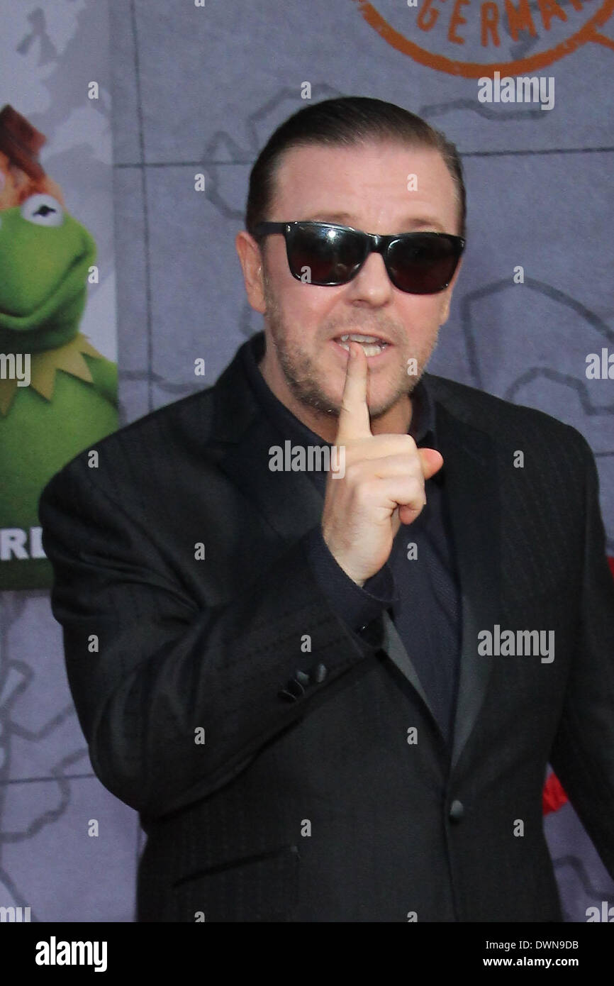 Los Angeles, California, USA. 11th Mar, 2014. Ricky Gervais attends