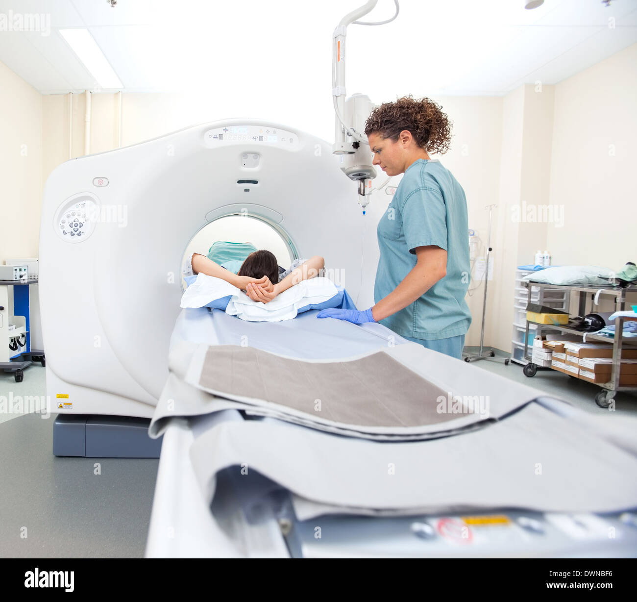 Patient Undergoing CT Scan Test Stock Photo - Alamy