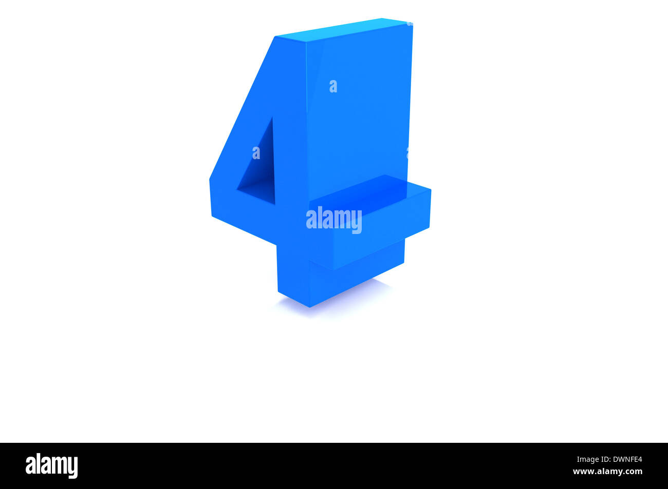 3d shiny blue number collection Stock Photo Alamy