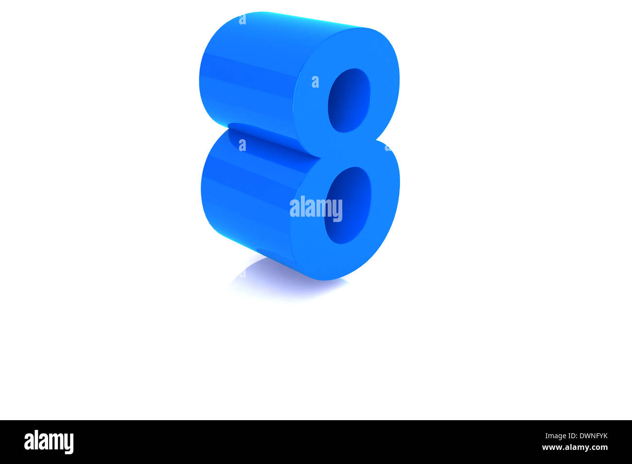 3d shiny blue number collection Stock Photo Alamy