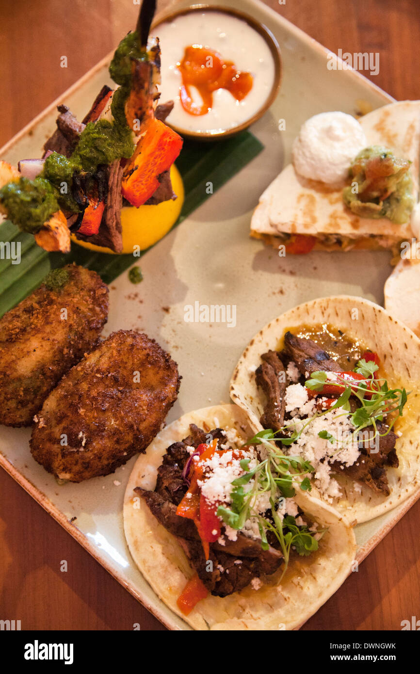 Mexican Tasting Platter at Cantina Laredo in Covent garden in London UK