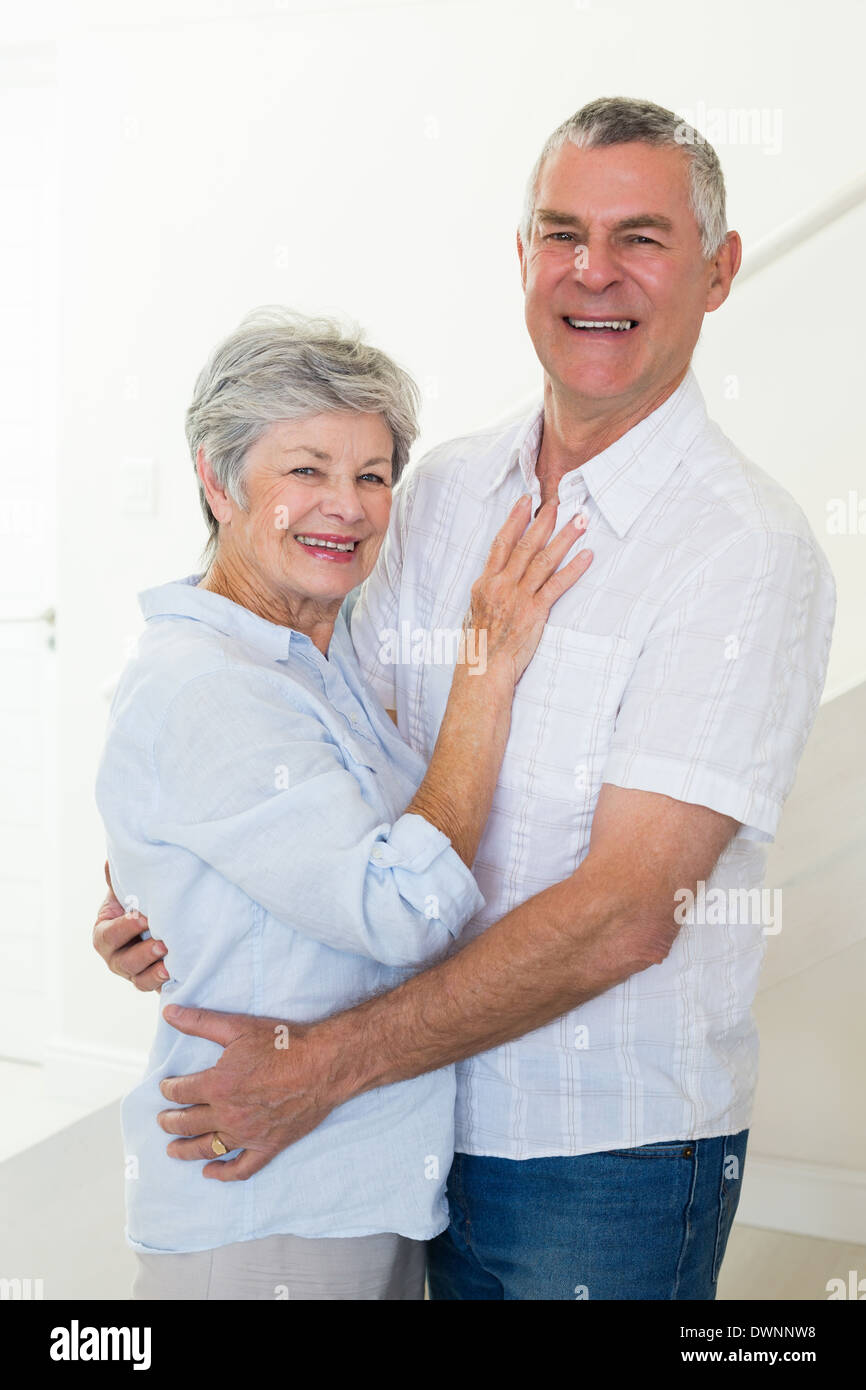 Happy senior couple dancing together Stock Photo