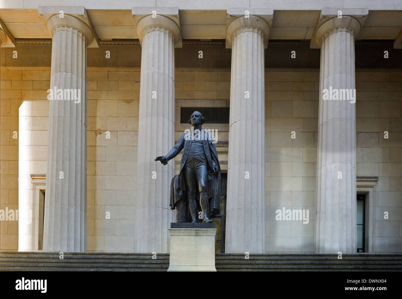 Washington Monument in front of Federal Hall, New York City, New