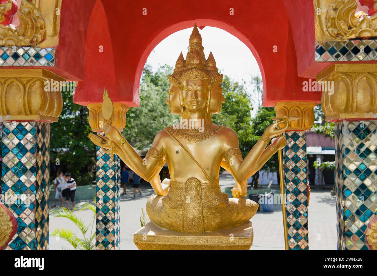 Figure of a god in the Big Buddha Temple, Ko Samui, Thailand Stock Photo