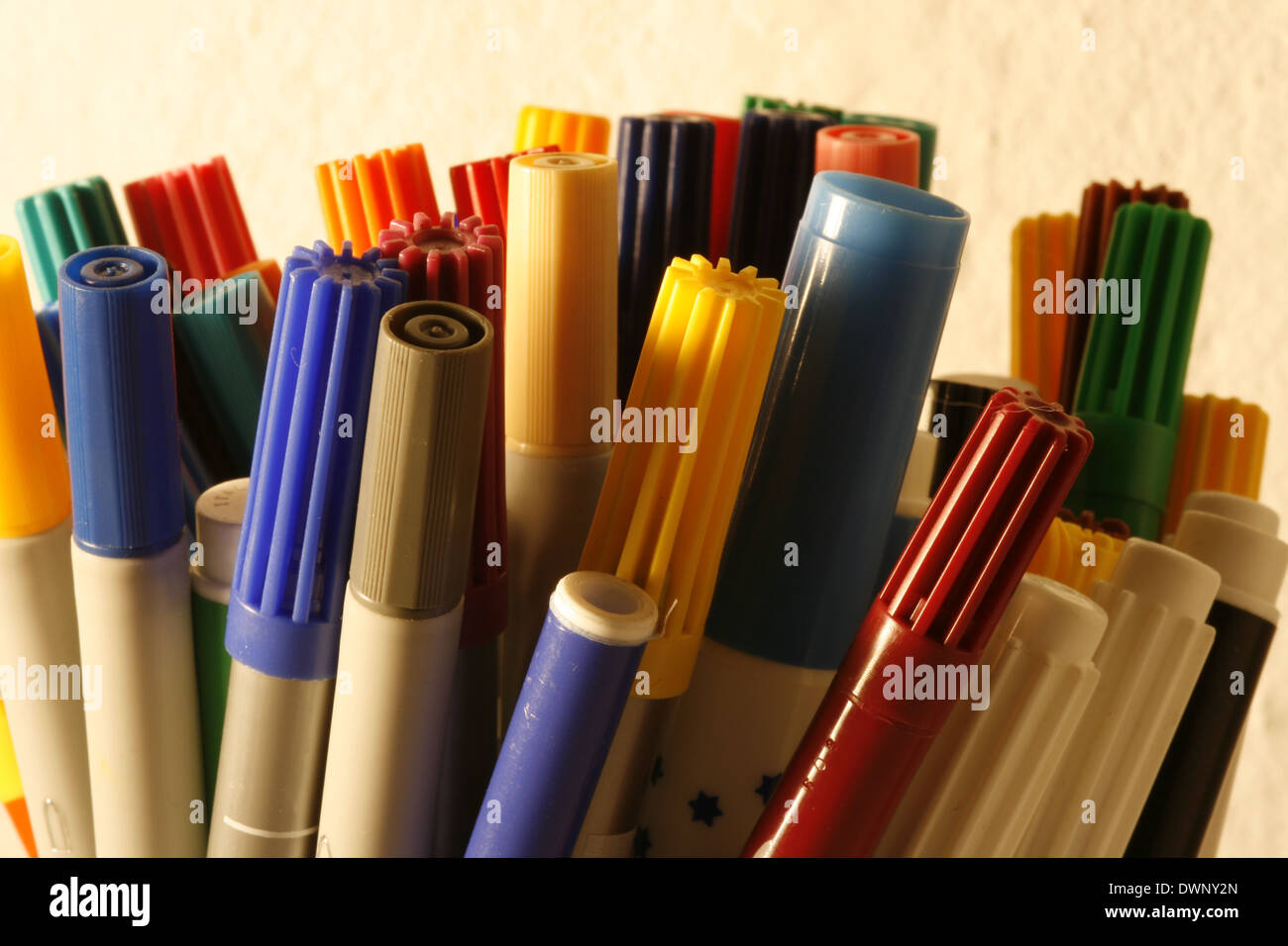 colored felt-tips Stock Photo - Alamy