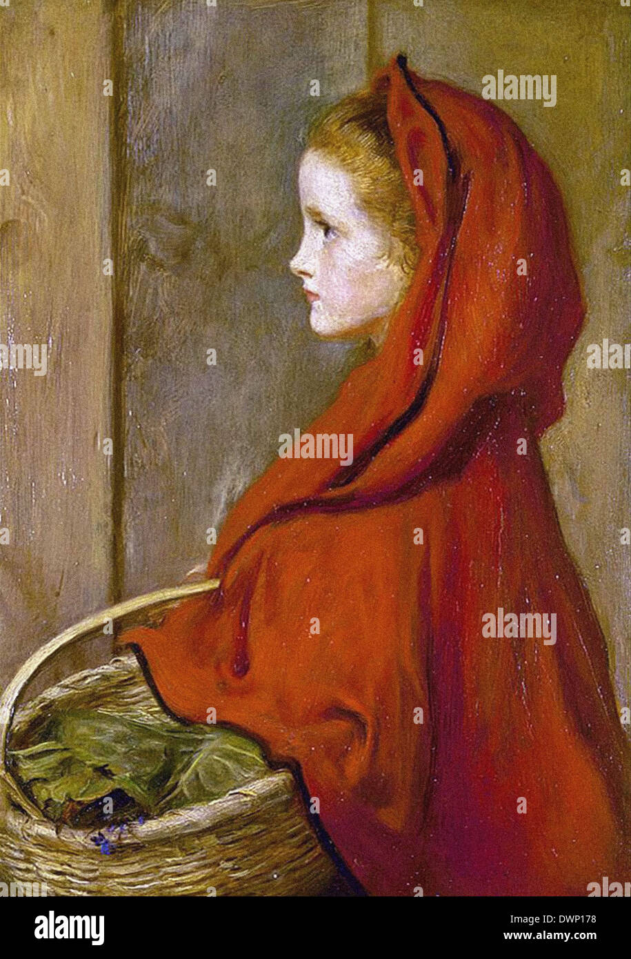 John Everett Millais - Red Riding Hood Stock Photo