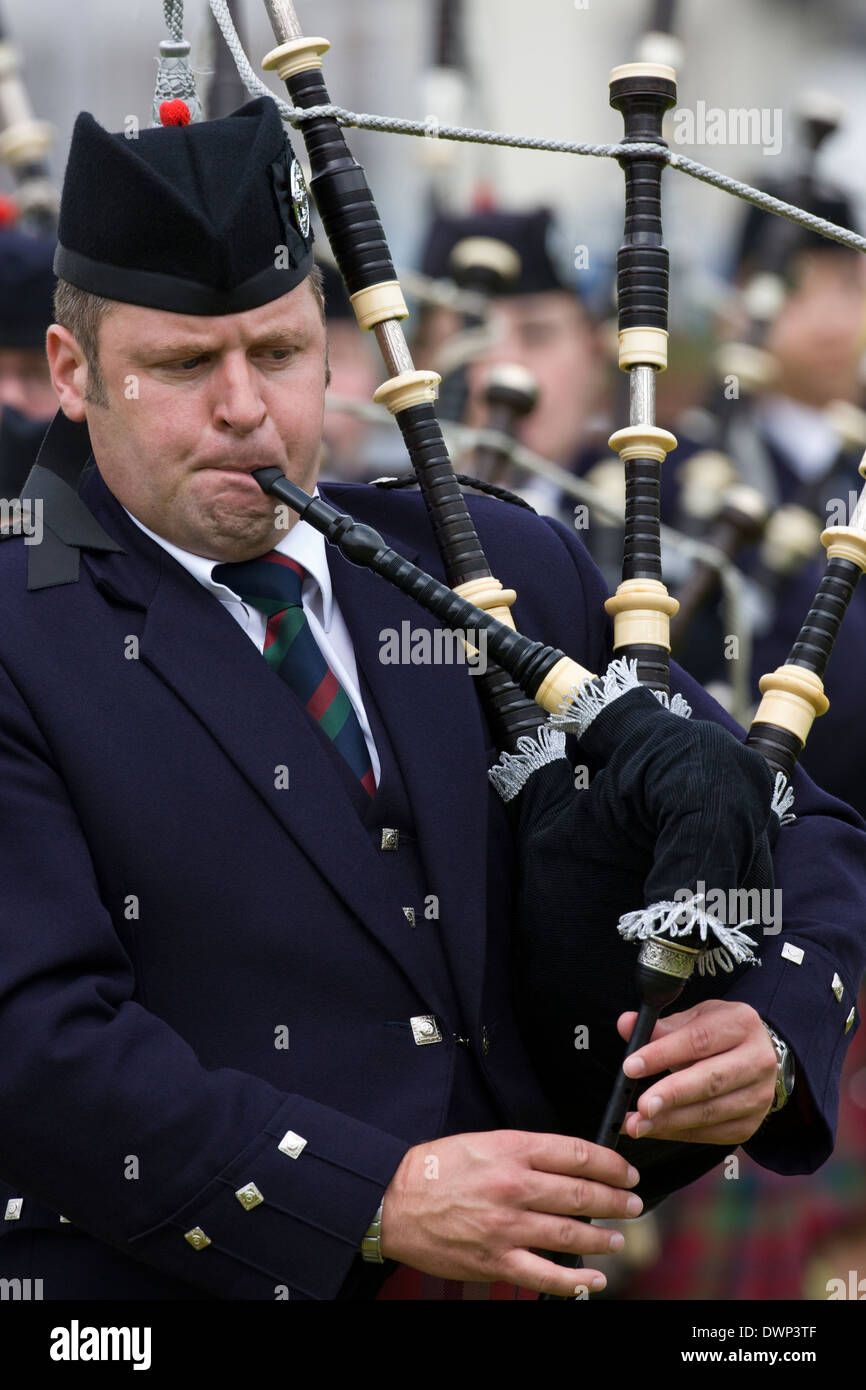 Pipers at the Cowal Gathering a traditional Highland Games near