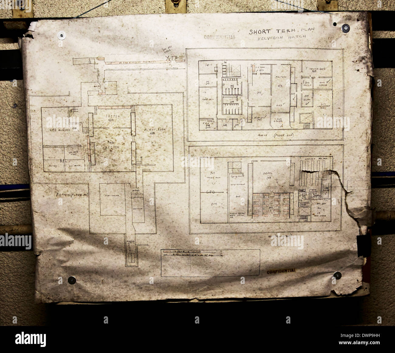 9362. Kelvedon Hatch, Secret Nuclear Bunker, Brentwood, Essex, England Stock Photo