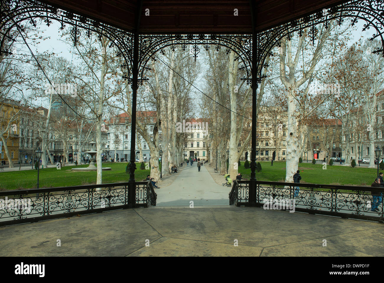 A central park in Zagreb ( the green horseshoe Stock Photo Alamy