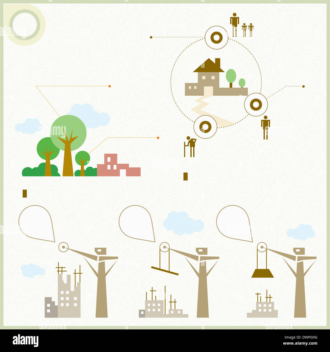 Informer Graphics illustration of info graphics Stock Photo - Alamy