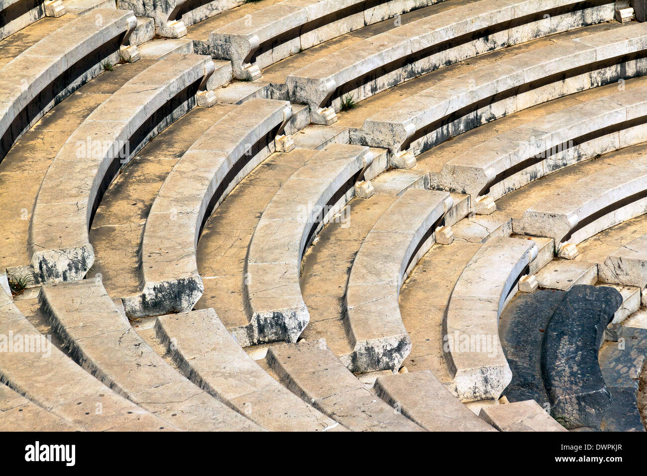 Ancient Theatre of Rhodes Stock Photo