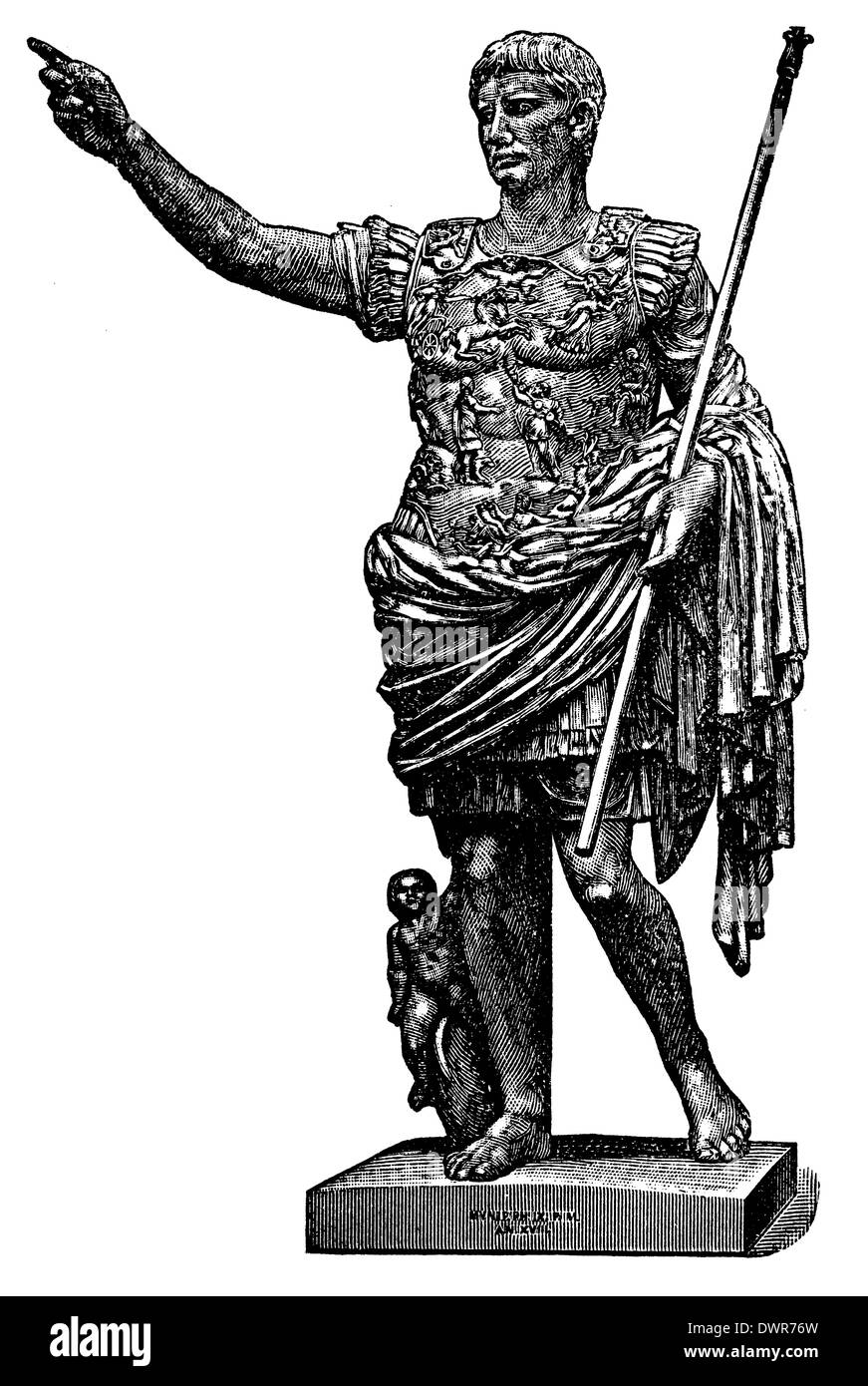 Augustus (September 23, 63 BC August 19, AD 14), first ruler of the