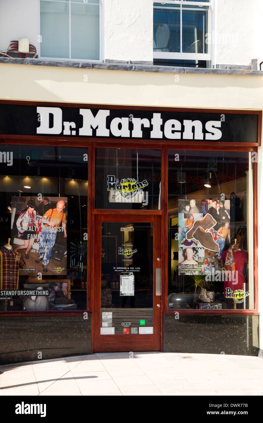 Dr Martens shop, The Hayes, Cardiff, Wales. Stock Photo
