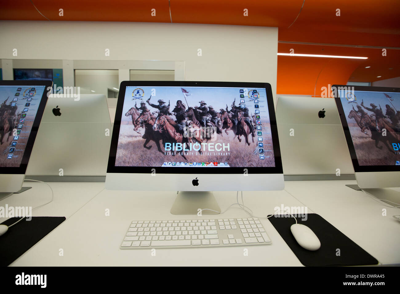 BiblioTech Digital Library in San Antonio, Texas Stock Photo Alamy