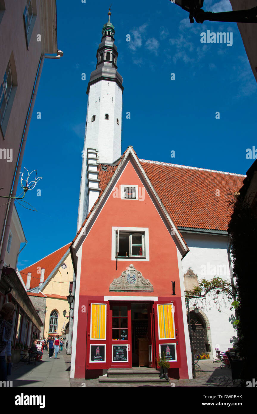 Little red house, Tallinn Stock Photo