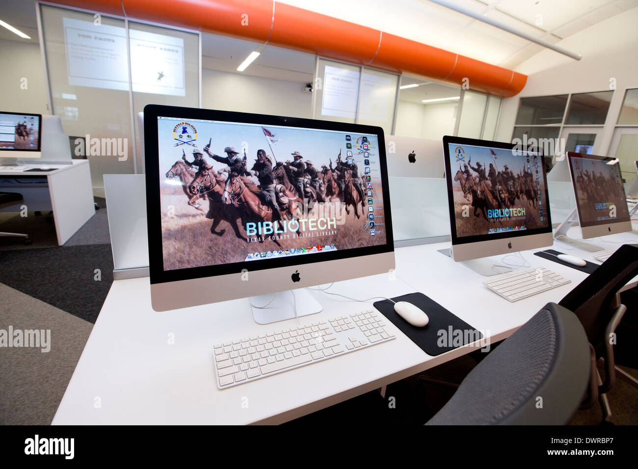 BiblioTech Digital Library in San Antonio, Texas Stock Photo Alamy