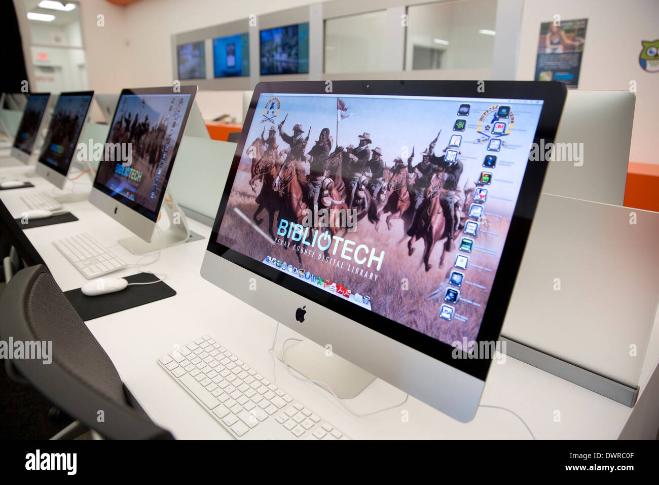 BiblioTech Digital Library in San Antonio, Texas Stock Photo Alamy