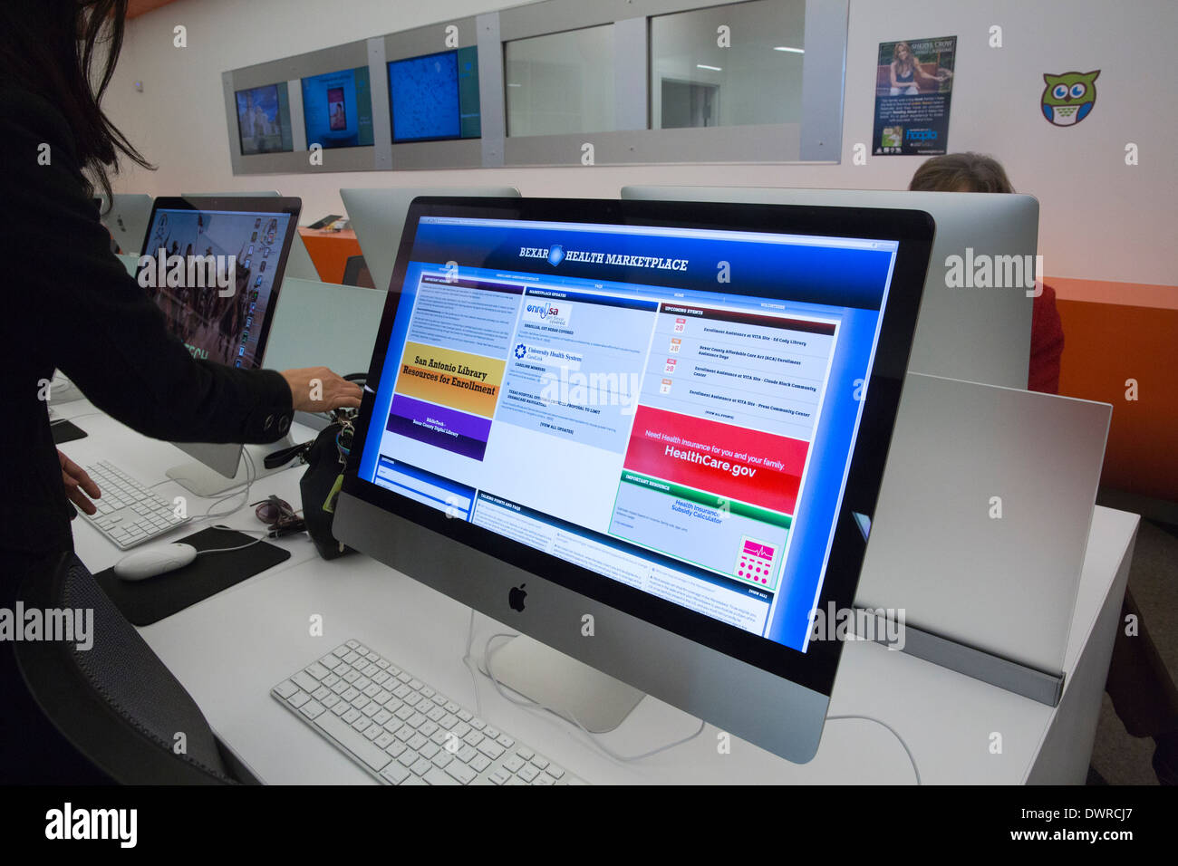BiblioTech Digital Library in San Antonio, Texas Stock Photo Alamy