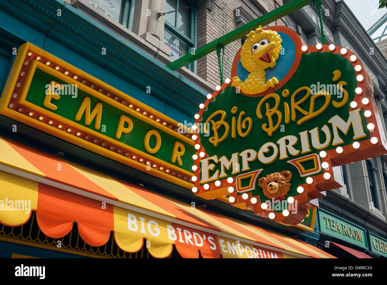Big Bird's Emporium, Universal Studios, Singapore Stock Photo