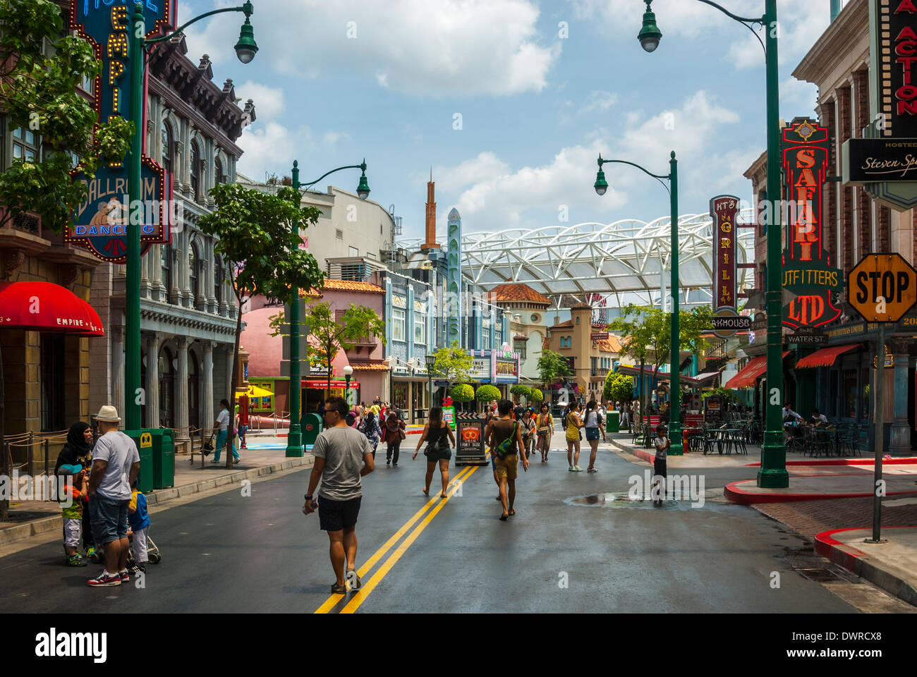 New York Zone Universal Studios Singapore Stock Photo Alamy