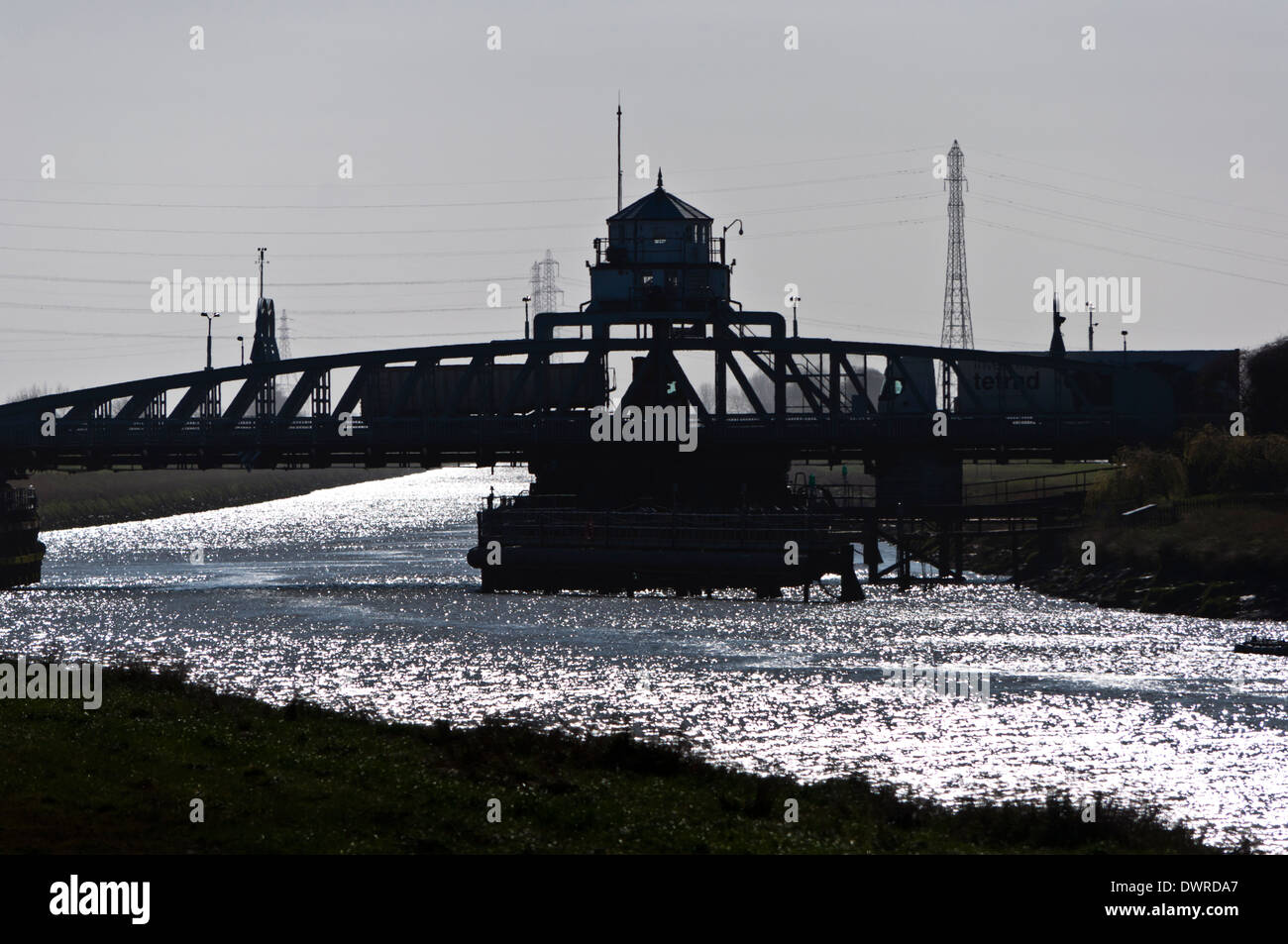 Cross Keys Bridge Sutton Bridge River Nene Lincolnshire England UK