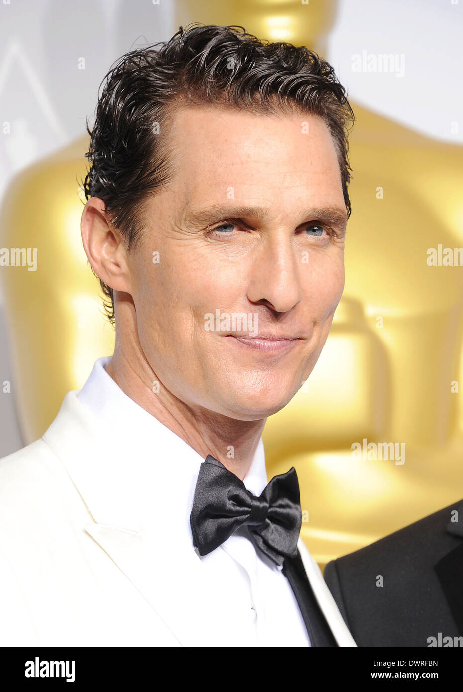 MATTHEW McCONAUGHEY US film actor at the Oscars in March 2014. Photo Jeffrey Mayer Stock Photo