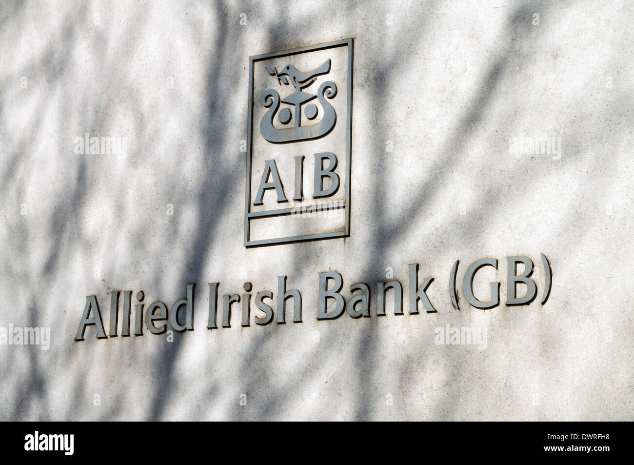 Allied Irish Bank (GB), Cardiff, Wales. Stock Photo