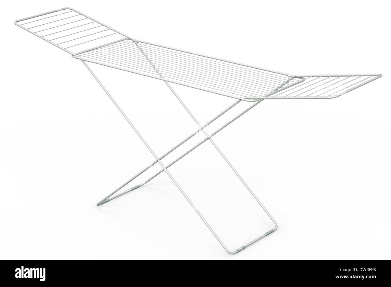 Empty drying rack, 3D rendered illustration Stock Photo Alamy