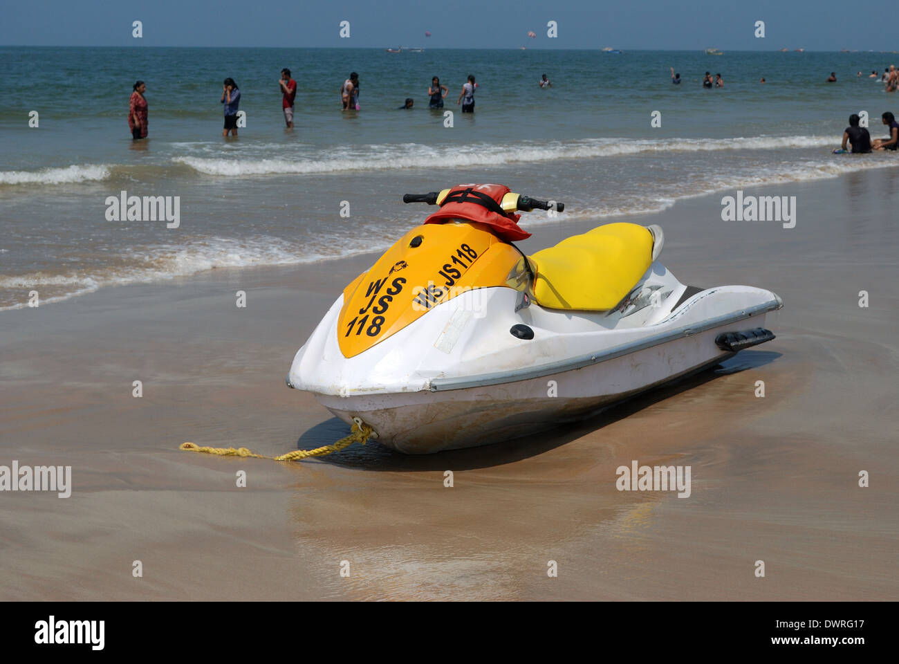 water scooter at baga beach,goa,india Stock Photo Alamy