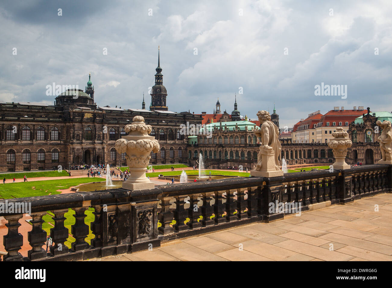 Zwinger Palace, royal palace since 17th century on September 7,2013 in Dresden, Germany. Stock Photo