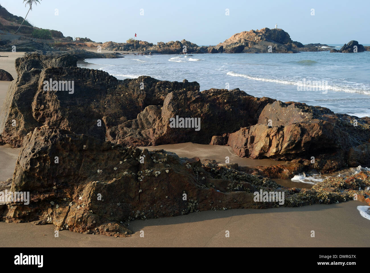 vagator beach,goa,india. Stock Photo