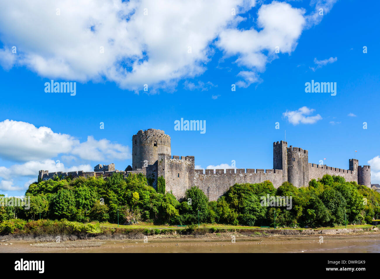 Pembroke Castle, Pembroke, Pembrokeshire, Wales, UK Stock Photo