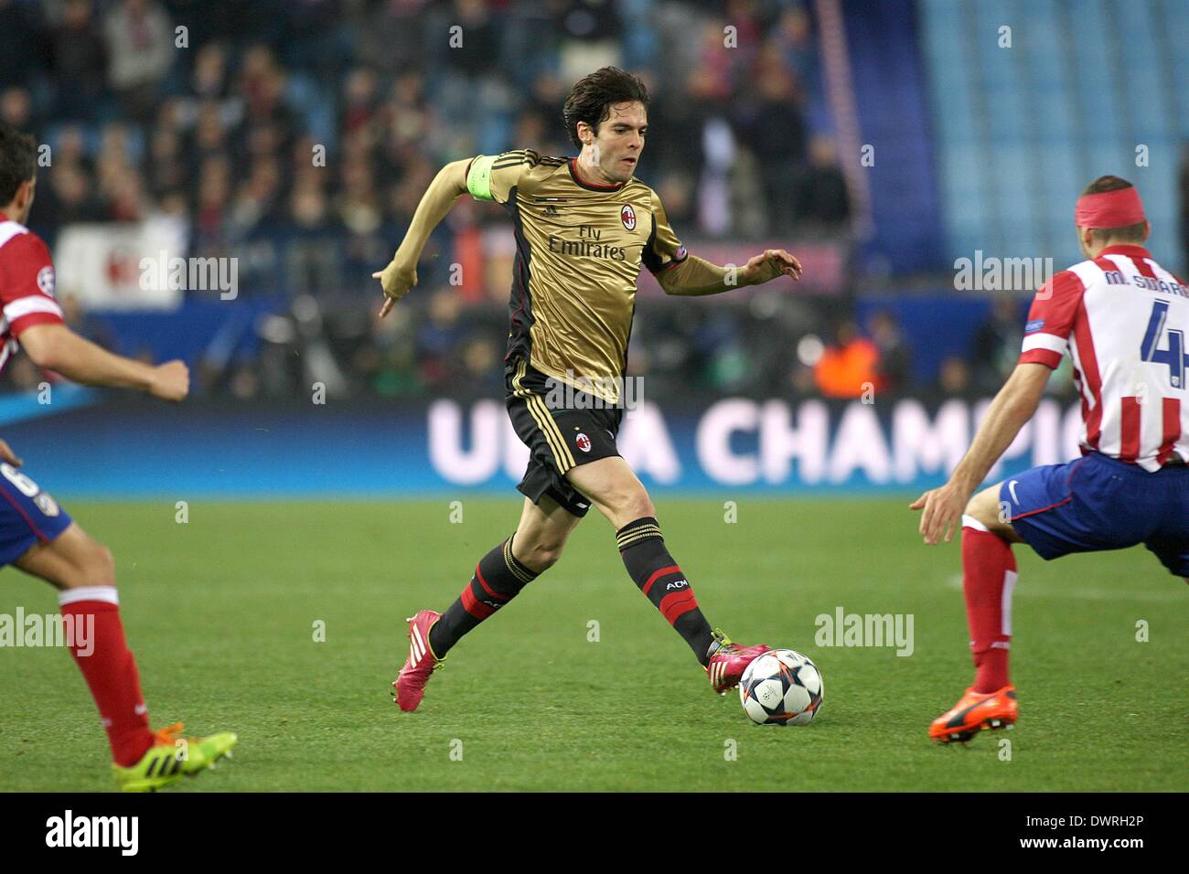 Madrid Spain 12th Mar 2014 Football Champions League Atletico Madrid Versus Ac Milan Kaka Drives Into The Box For Milan Credit Action Plus Sports Images Alamy Live News Stock Photo Alamy