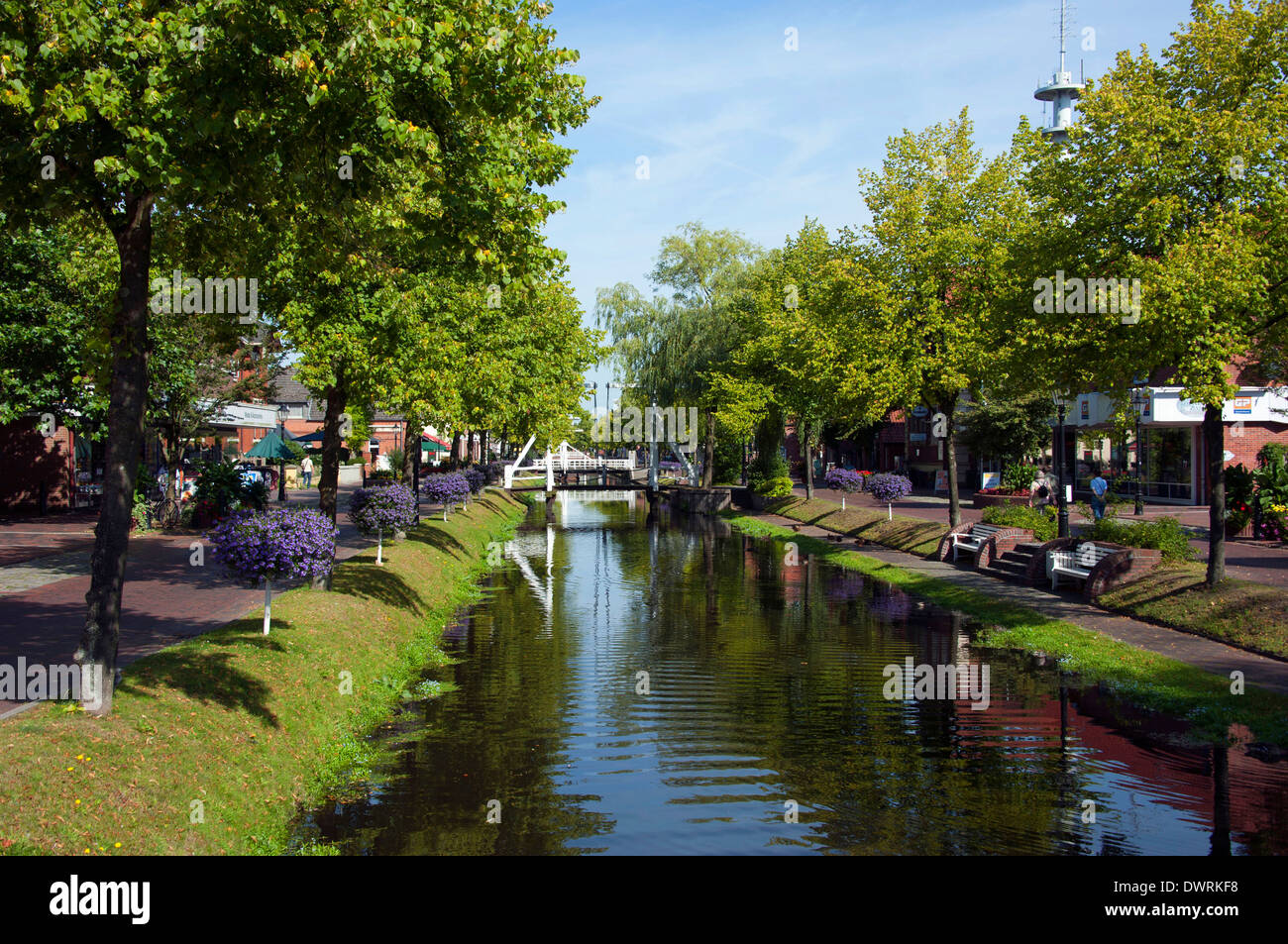 Canal, Papenburg Stock Photo