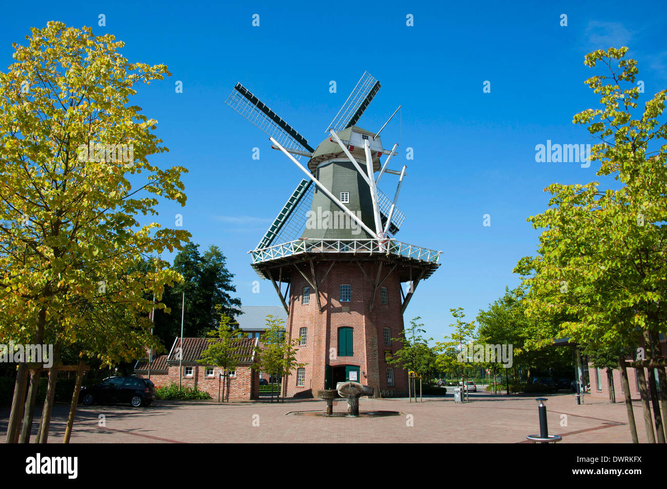 Windmill, Papenburg Stock Photo