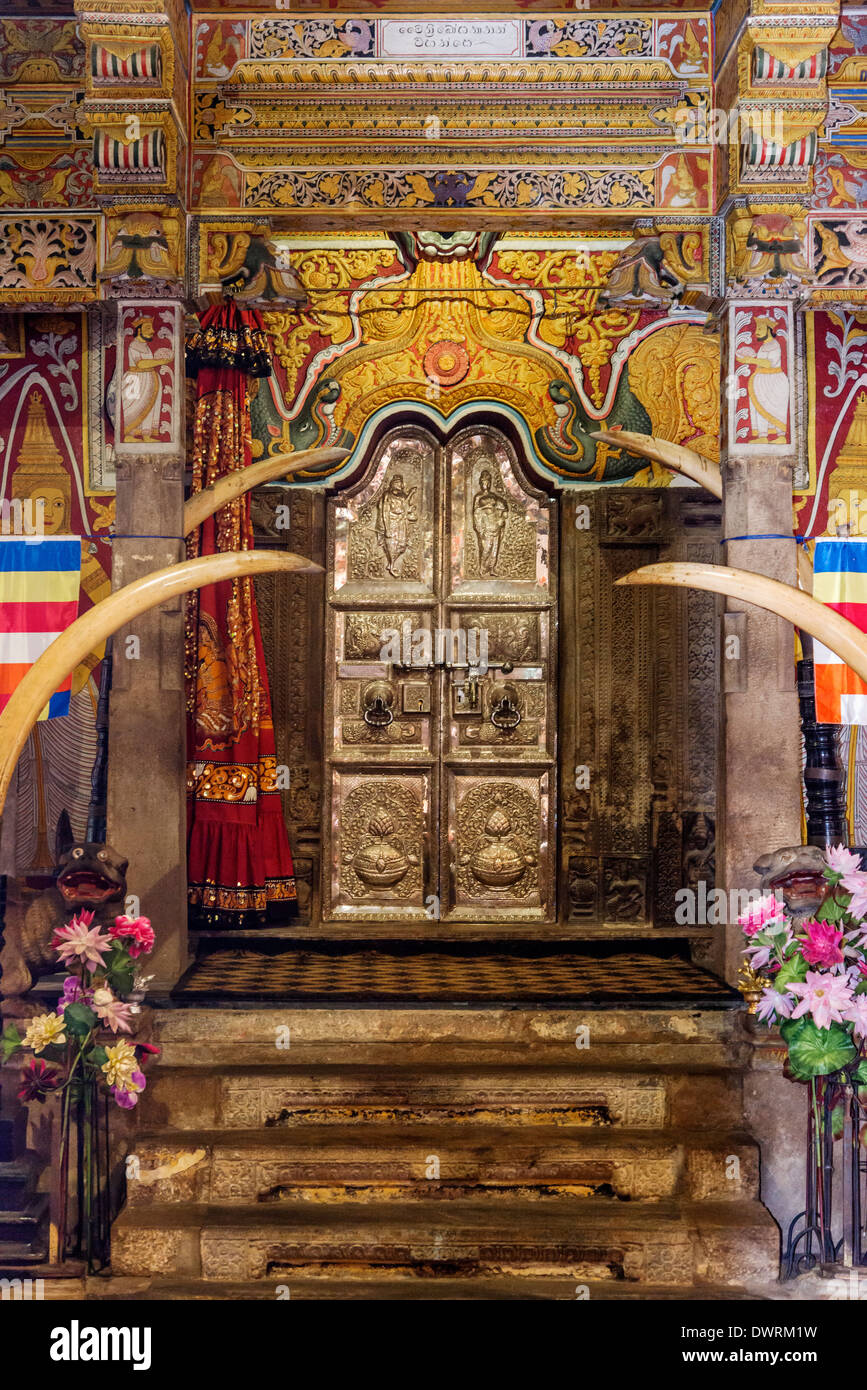 Temple of the Sacred Tooth Relic Kandy Sri Lanka Stock Photo