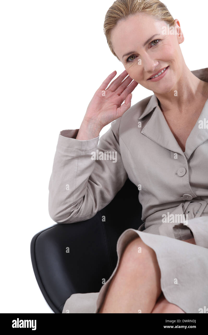 Woman Listener Approachable woman hi-res stock photography and images - Alamy
