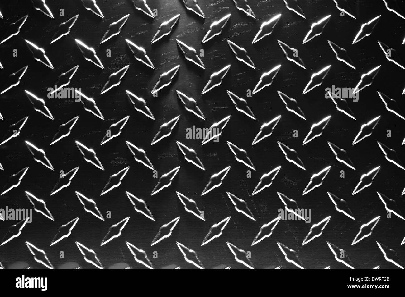 Stainless steel diamond plate background Stock Photo - Alamy