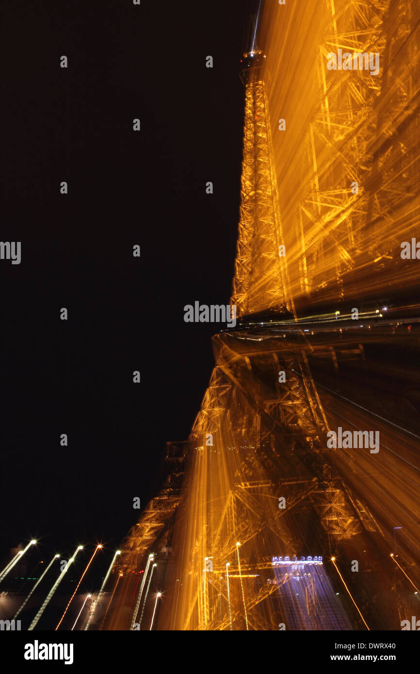 Paris, Eiffel Tower, Lights, Night Stock Photo Alamy