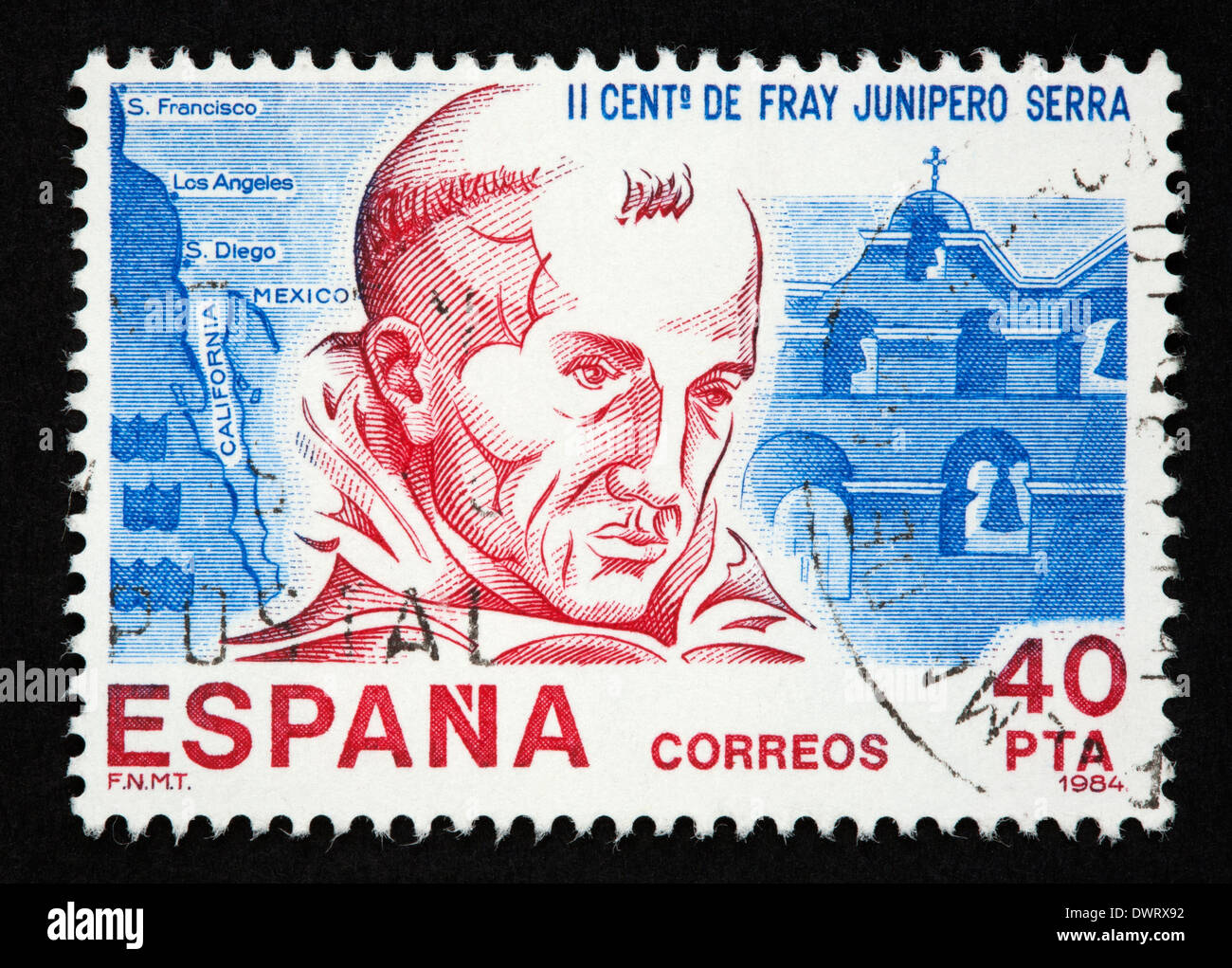 Spanish postage stamp Stock Photo Alamy