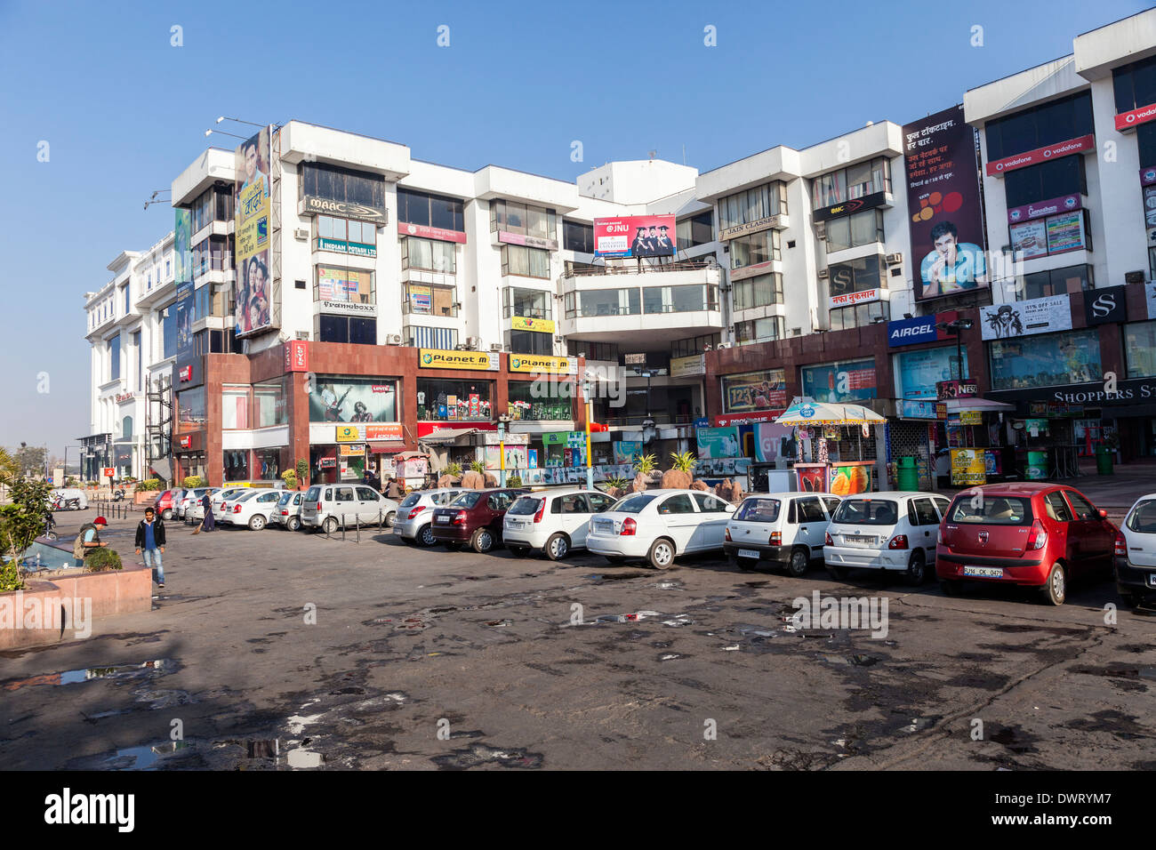 Jaipur, Rajasthan, India. Modern Shopping Center. Stock Photo