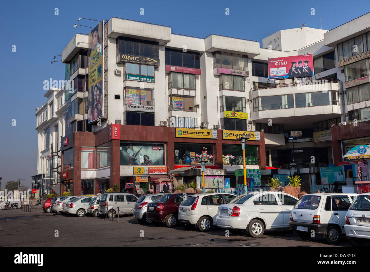 Jaipur, Rajasthan, India. Modern Shopping Center. Stock Photo