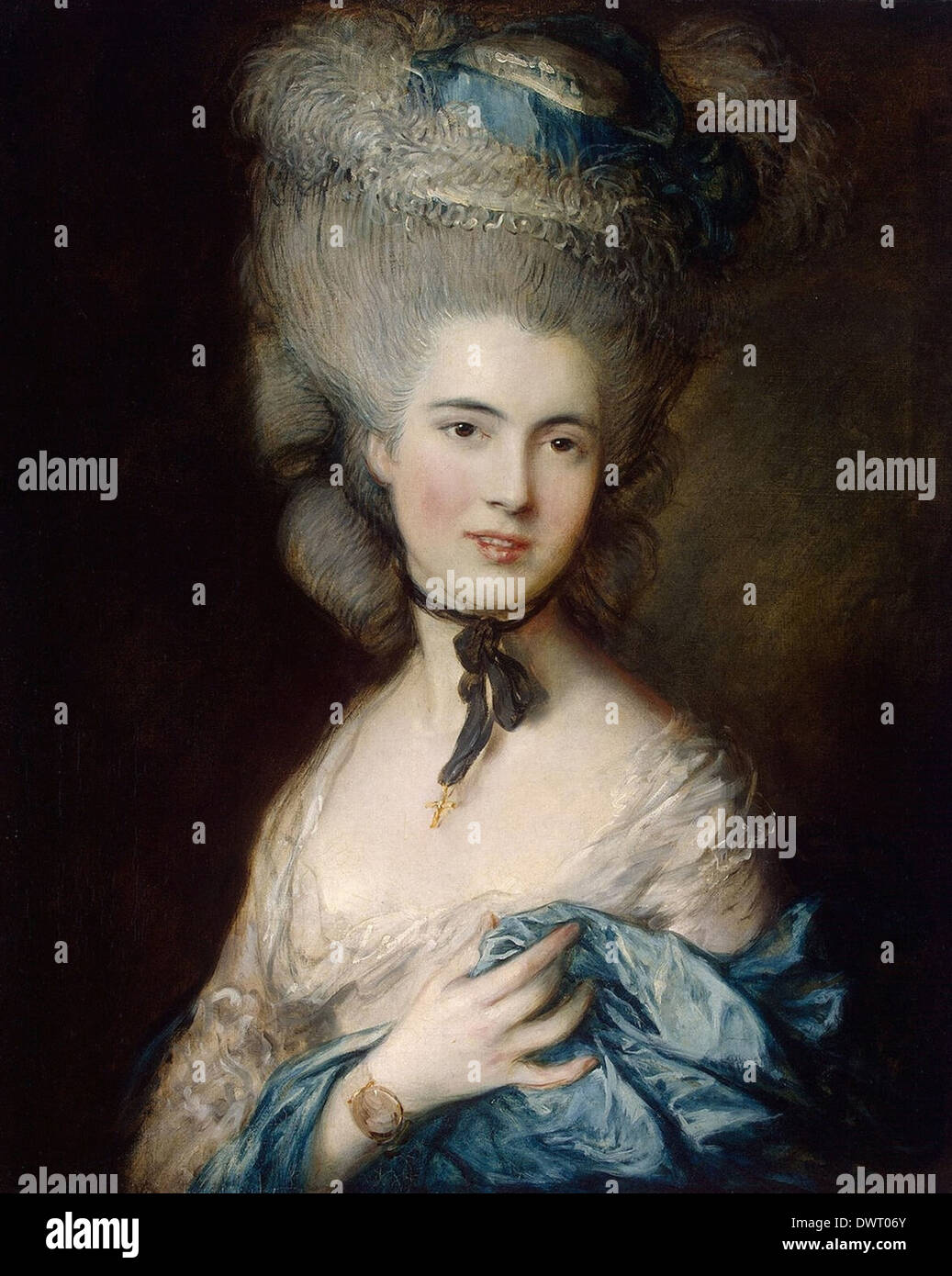 Thomas Gainsborough - Woman in Blue Stock Photo