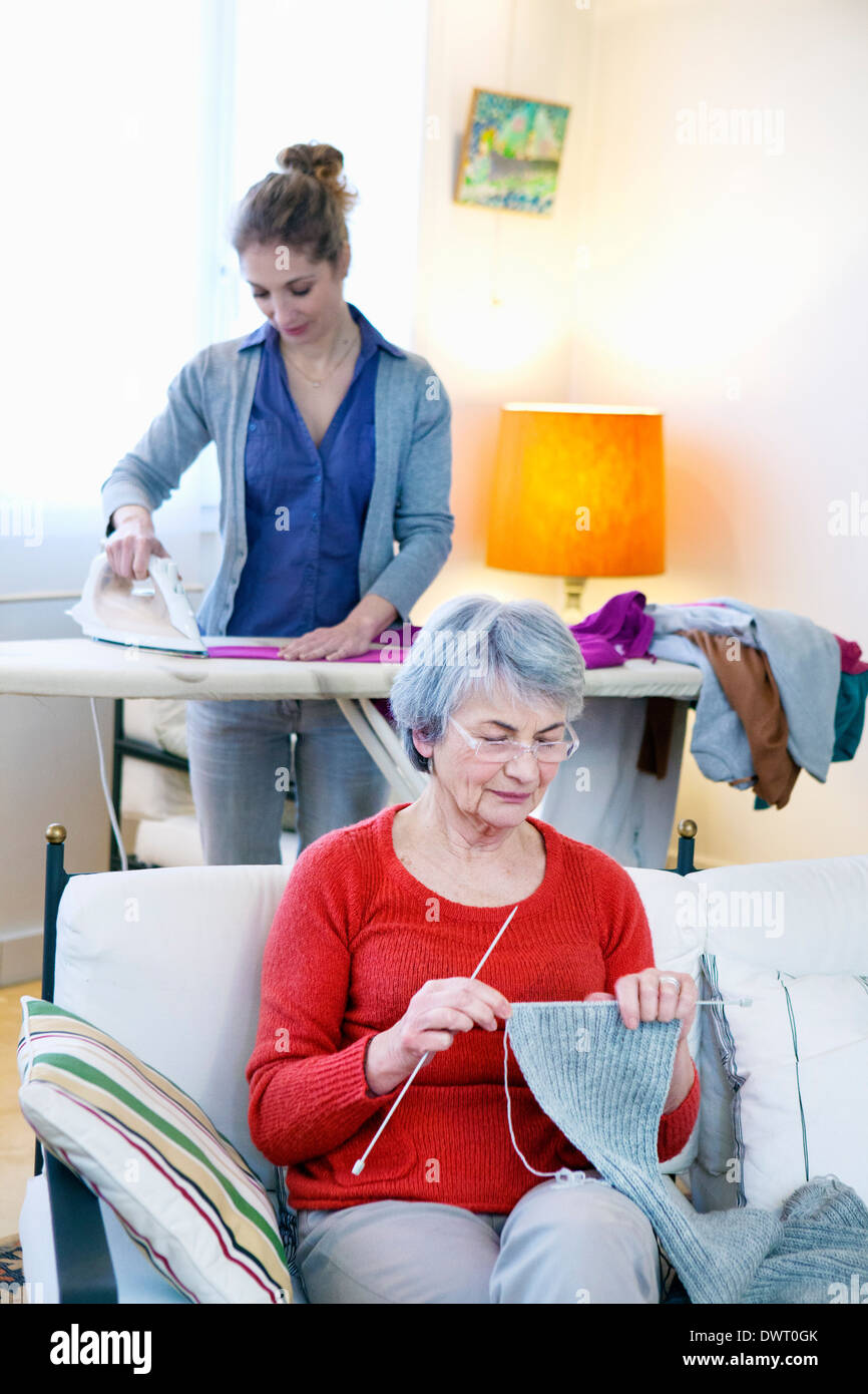Social aid for elderly person Stock Photo Alamy