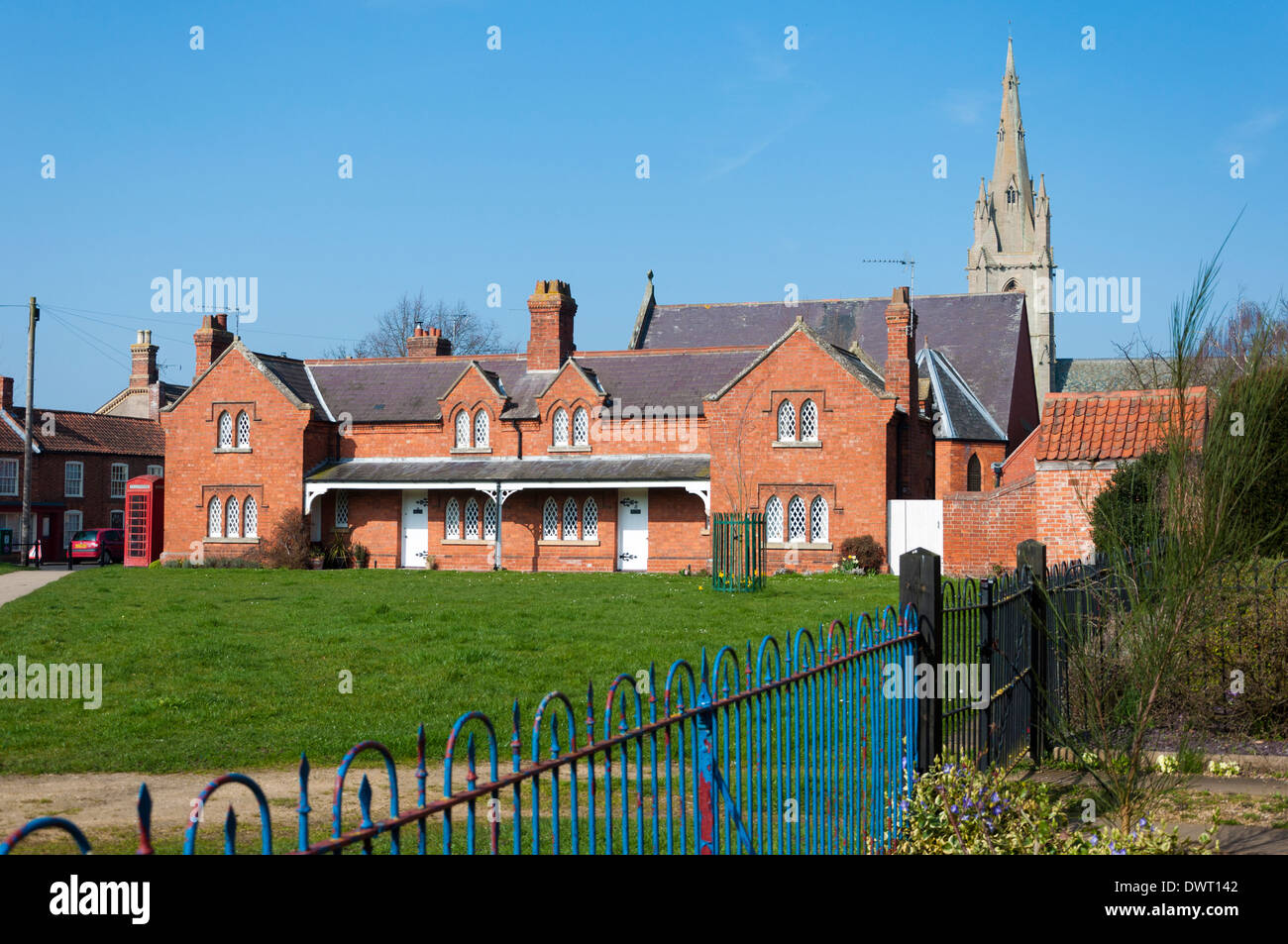 Heckington Village Almshouses Lincolnshire England UK Stock Photo Alamy