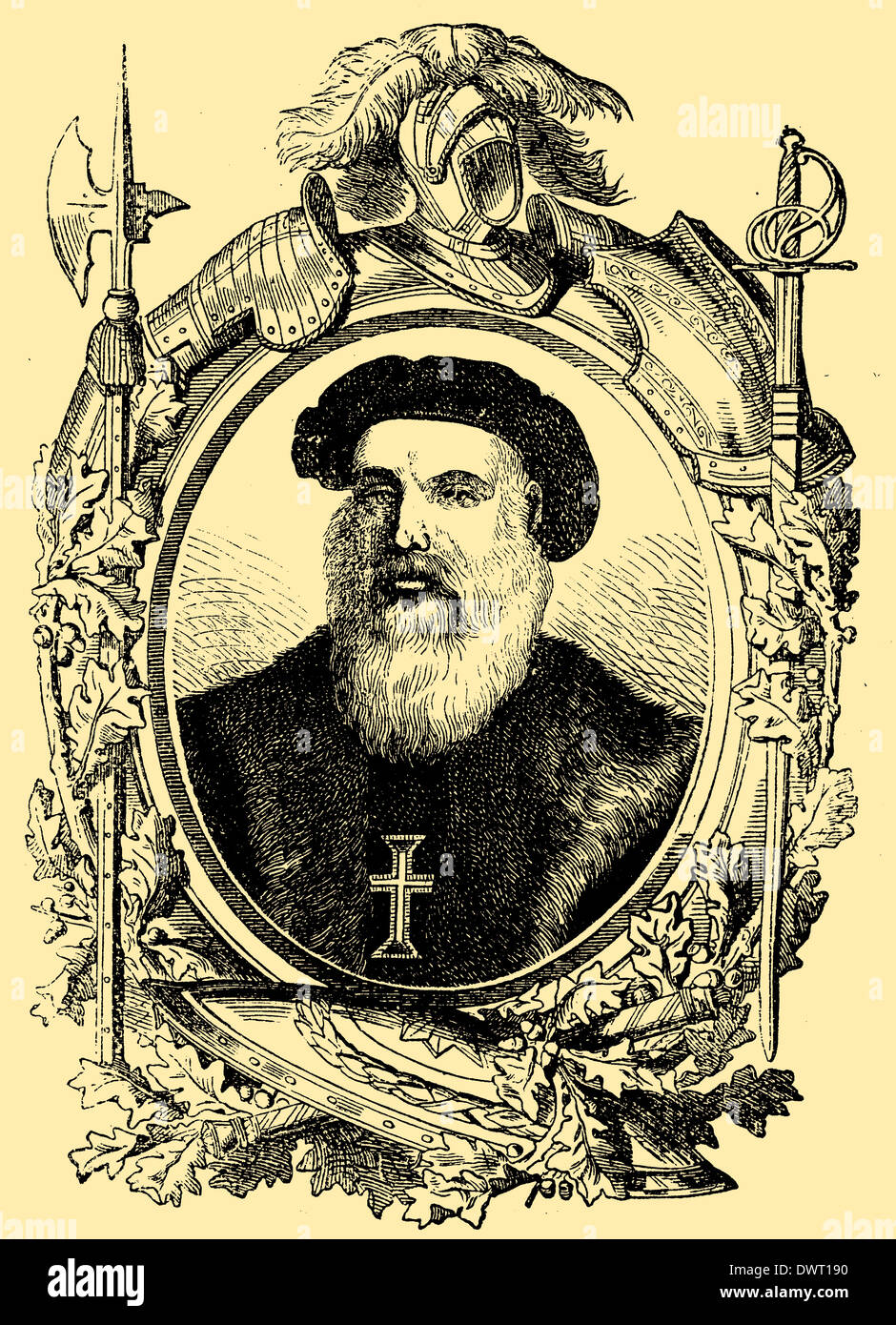 Vasco da Gama (ca. 1469 – 1524), Portuguese explorer Stock Photo