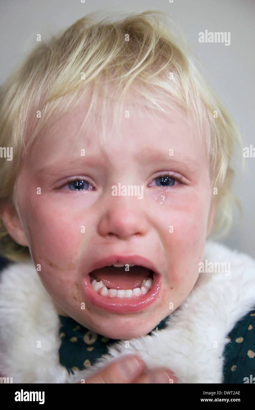 Child crying Stock Photo