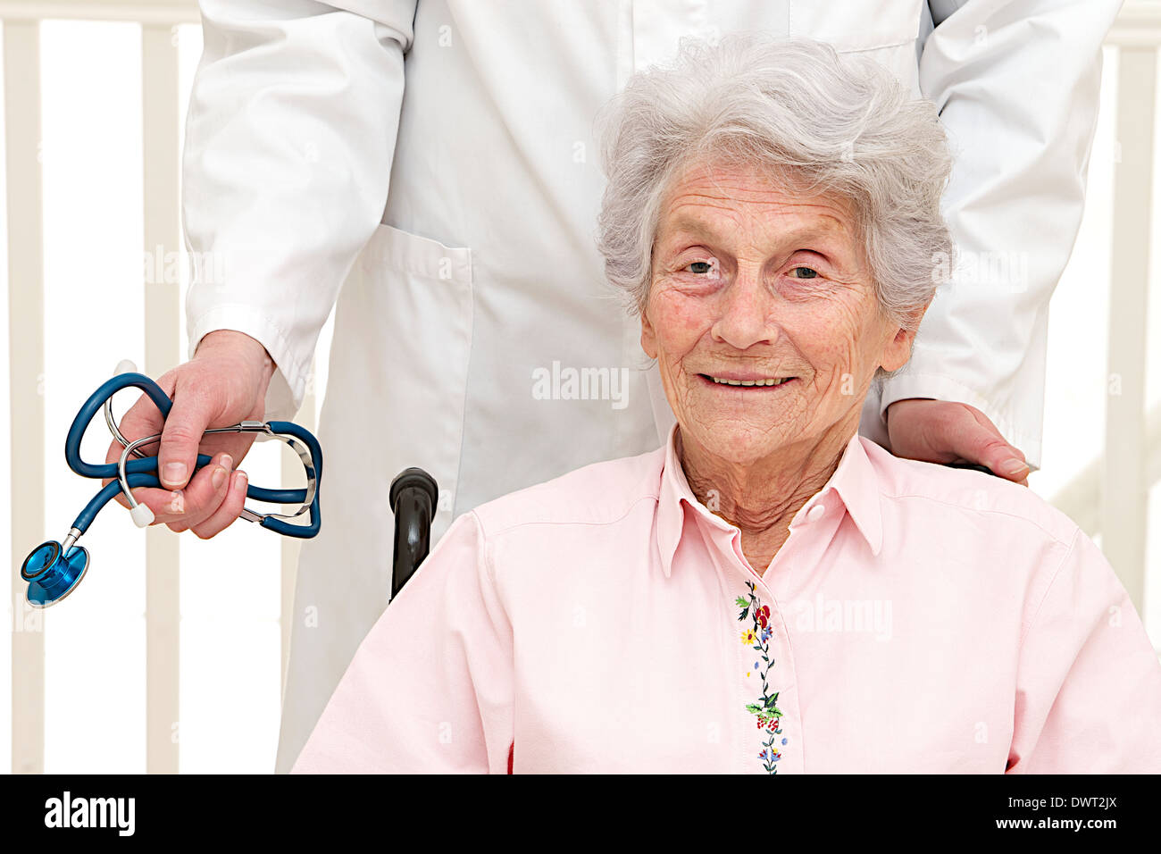 Elderly hospital patient Stock Photo Alamy